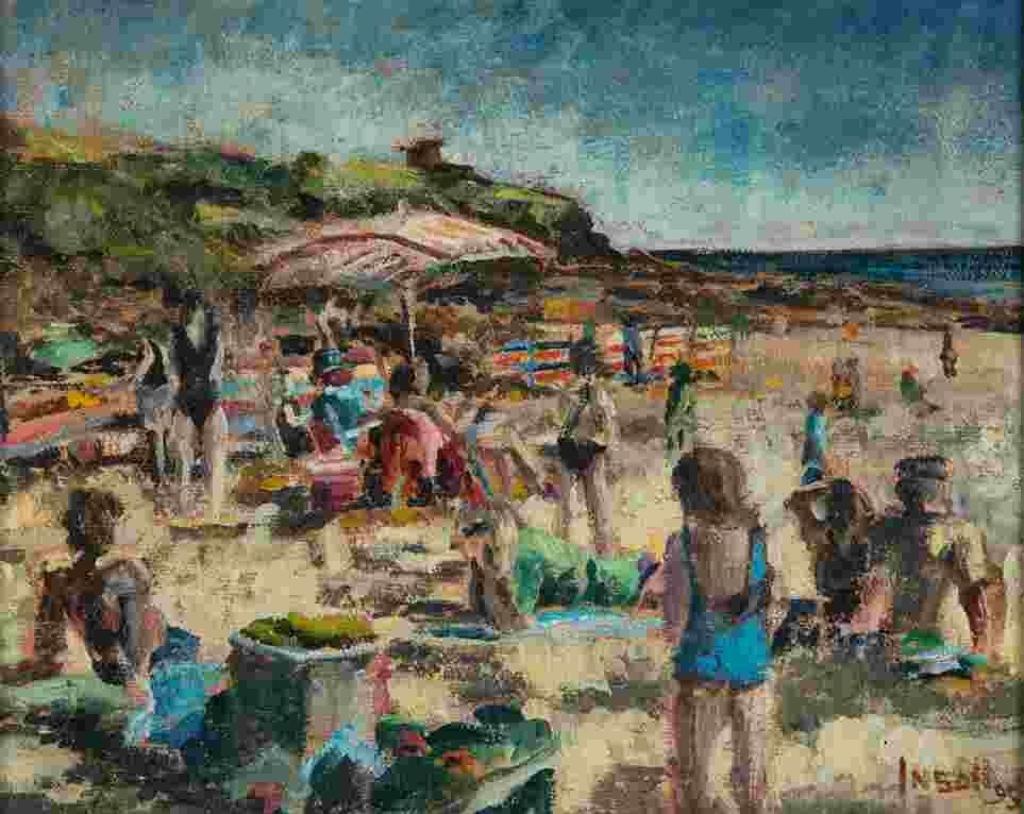 Christopher Insoll (1956) - Beach Scene