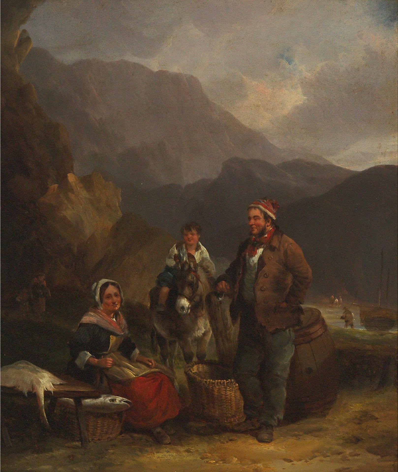 William Shayer the Elder (1787-1879) - The Fisherman And His Family, 1834