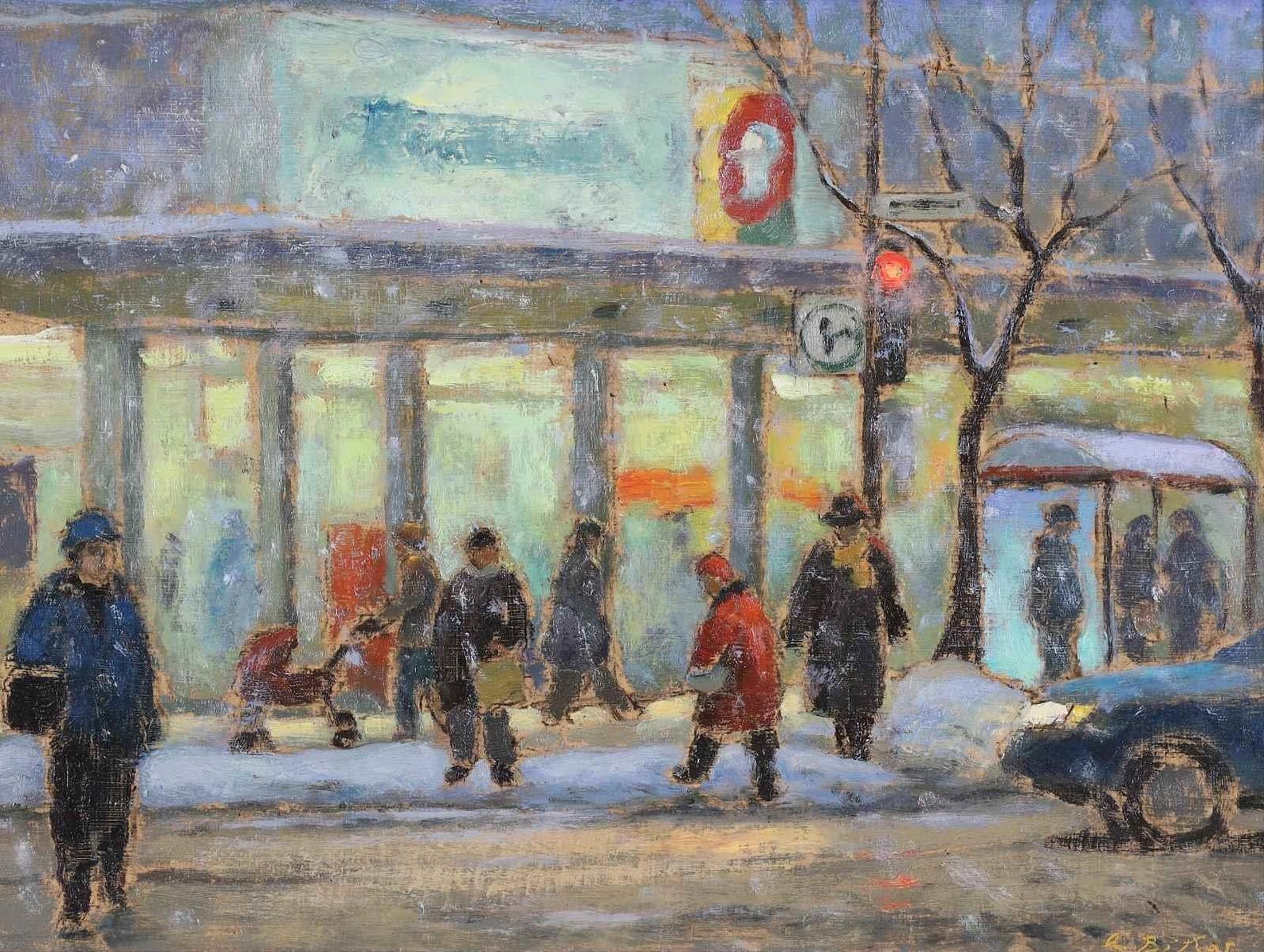 Antoine Bittar (1957) - Snow & Neons (Montreal); 2008