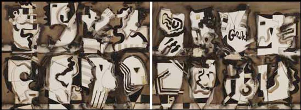 Jack Leaonard Shadbolt (1909-1998) - Variations on a Cluster Theme Diptych
