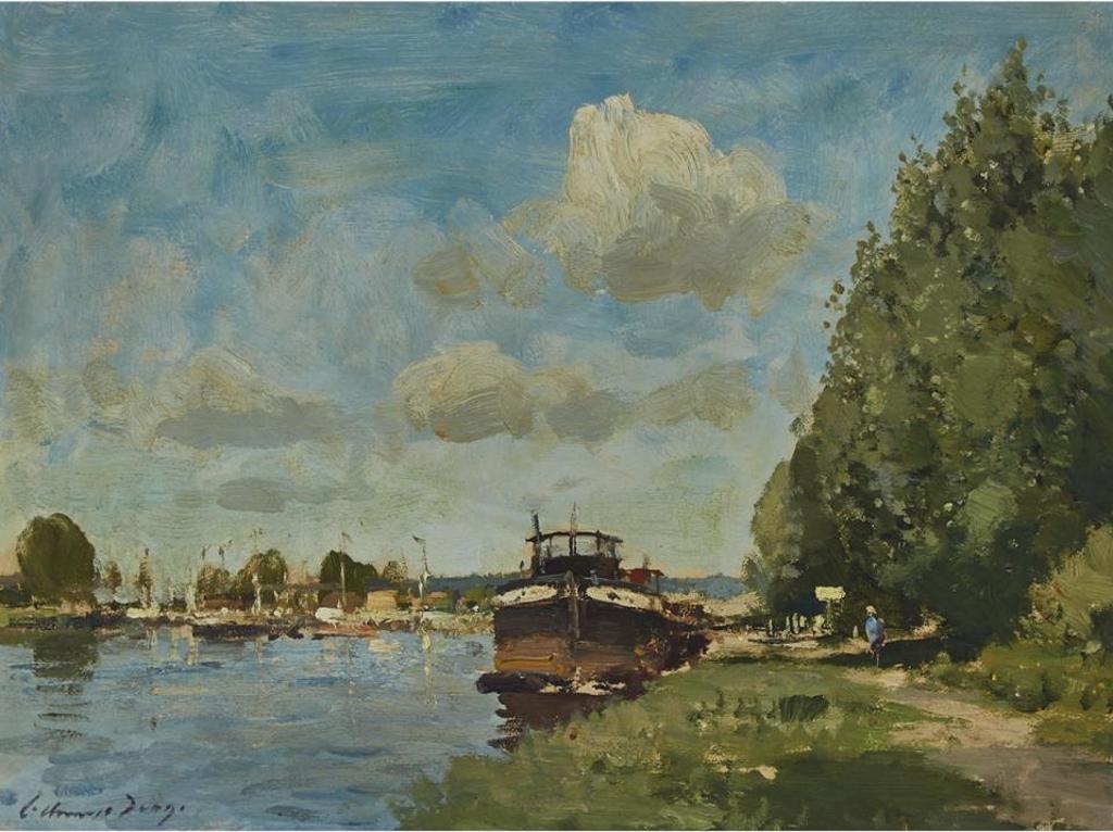 Edward Brian Seago (1910-1974) - The Seine At Amfreville