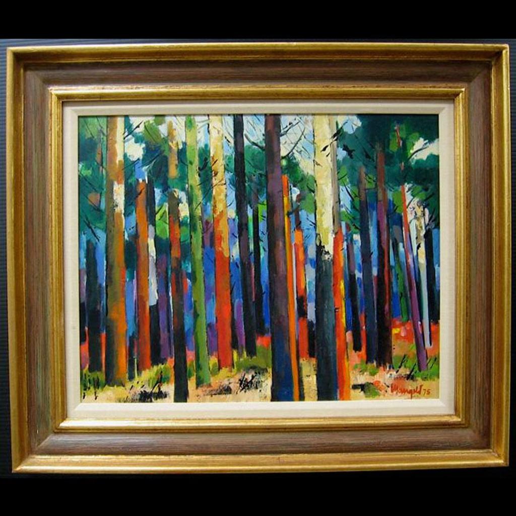 Carl Mangold (1901-1984) - Colourful Forest Interior