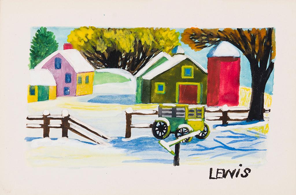 Maud Kathleen Lewis (1903-1970) - Winter on the Farm