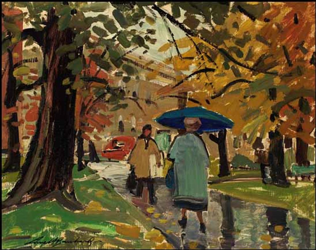 Lorne Holland George Bouchard (1913-1978) - Park on a Rainy Day, Near National Gallery, Ottawa
