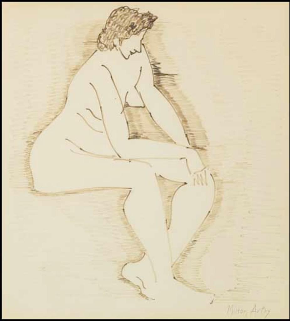 Milton Avery (1893-1965) - Thoughtful Nude