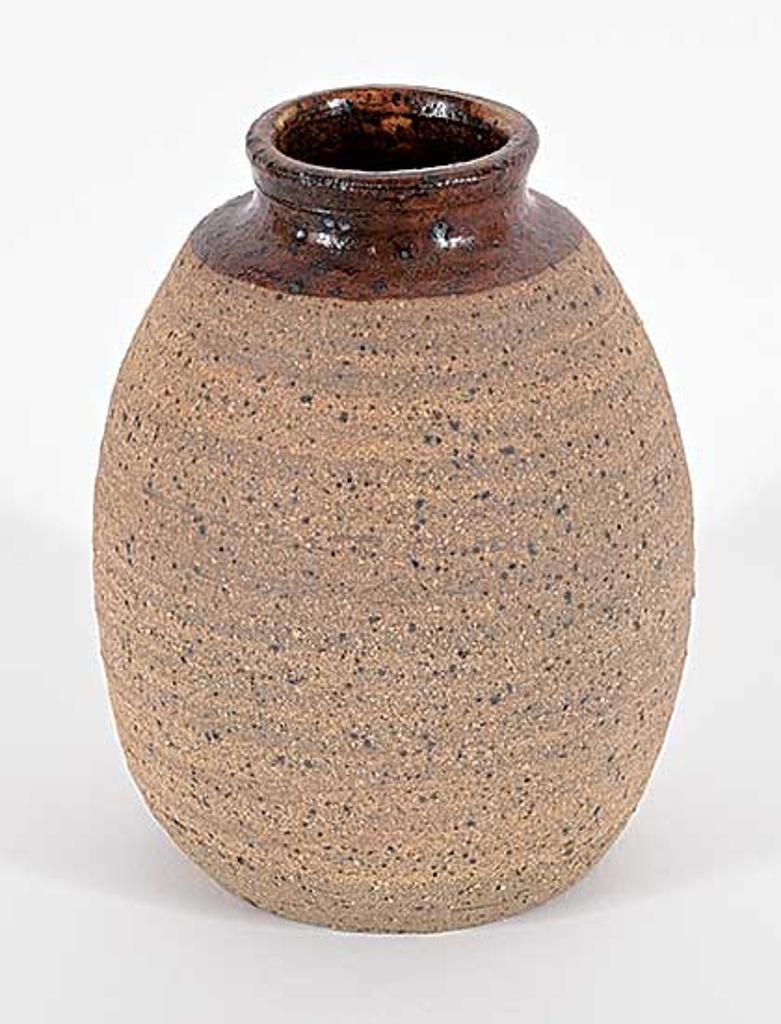 Ceramic Arts Calgary (1957-1977) - Untitled - Brown Oval Vase