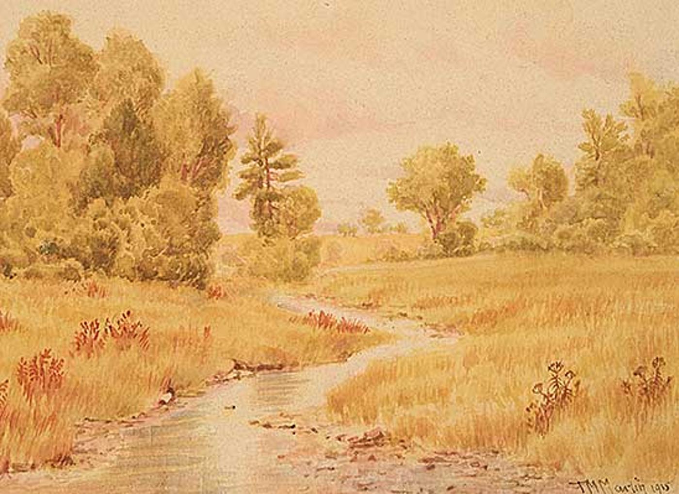 Thomas Mower Martin (1838-1934) - Untitled - Fall Stream