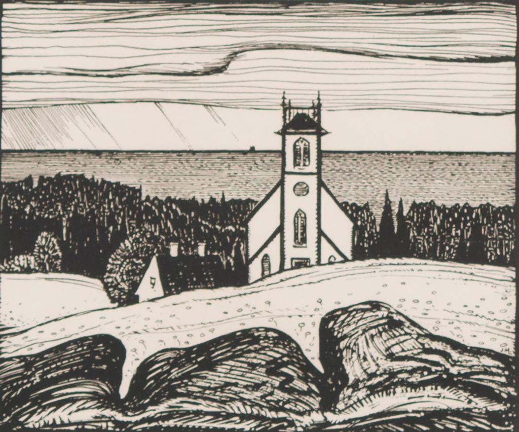 James Edward Hervey (J.E.H.) MacDonald (1873-1932) - Church by the Sea
