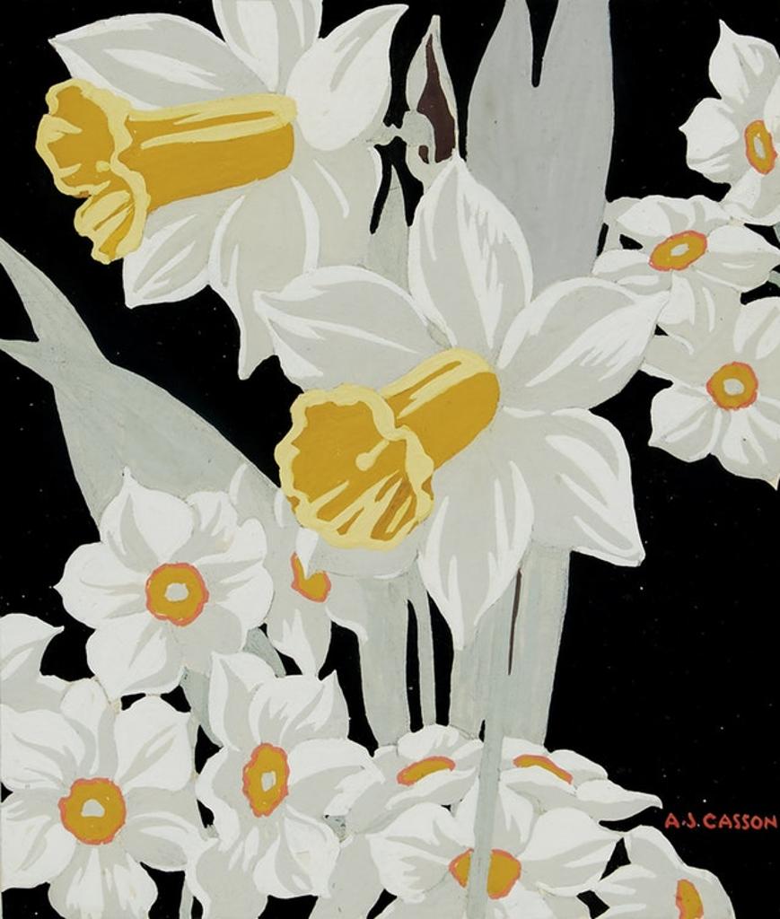 Alfred Joseph (A.J.) Casson (1898-1992) - Daffodils