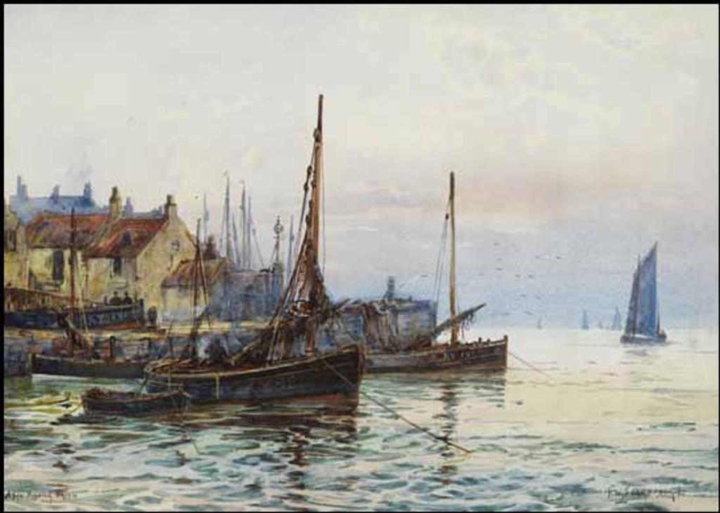 Frederick William Scarborough (1860-1939) - A Fine Fishing Haven