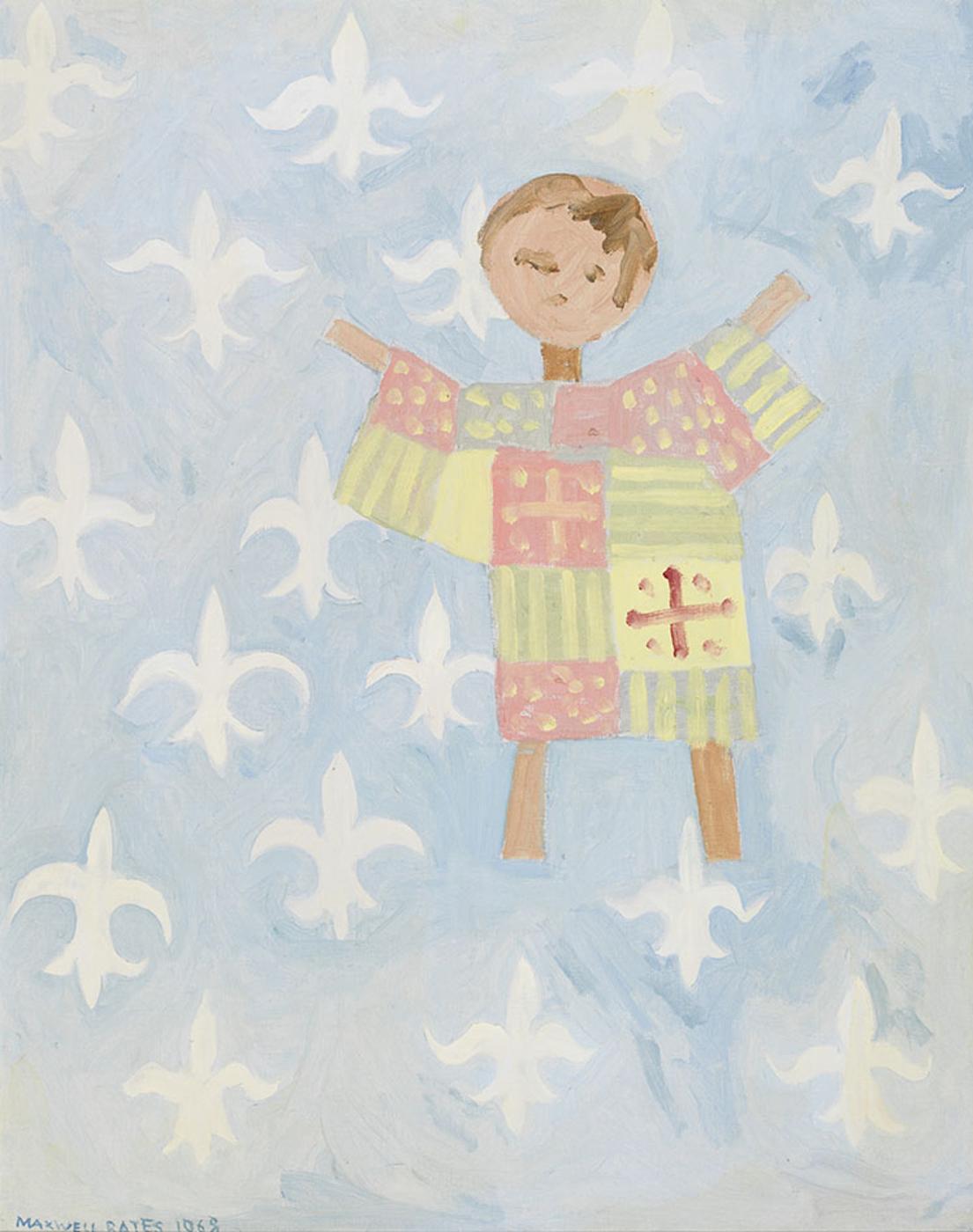 Maxwell Bennett Bates (1906-1980) - Angel on White Background