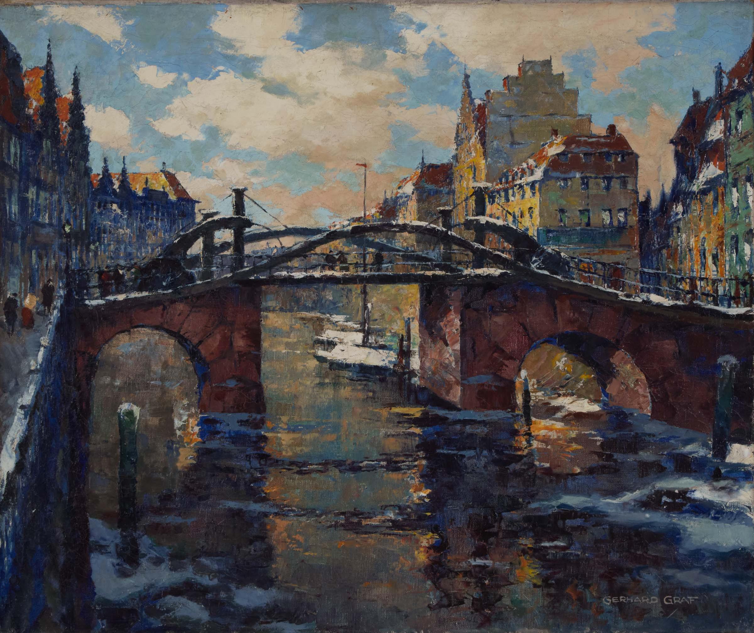 Gerhard Graf (1883-1960) - Jungfernbrücke, Berlin, Ca. 1930