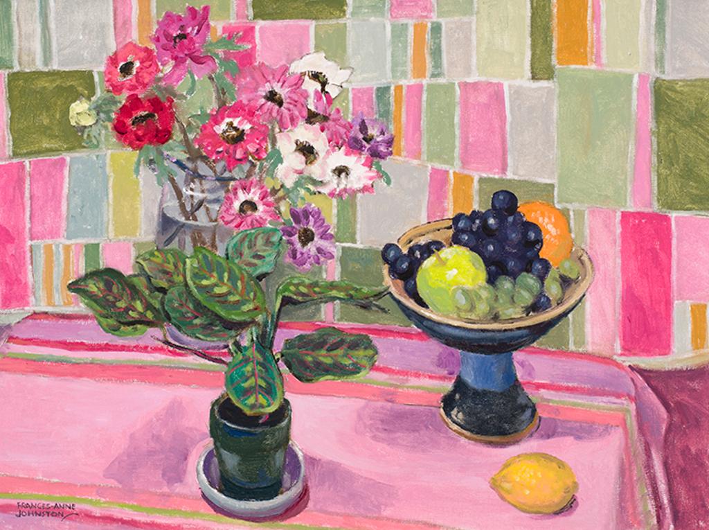 Frances Anne Johnston (1910-1987) - Anemones and Fruit