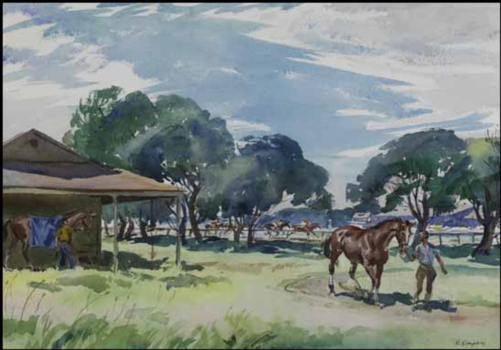 Henry John Simpkins (1906-1995) - Blue Bonnets Race Track