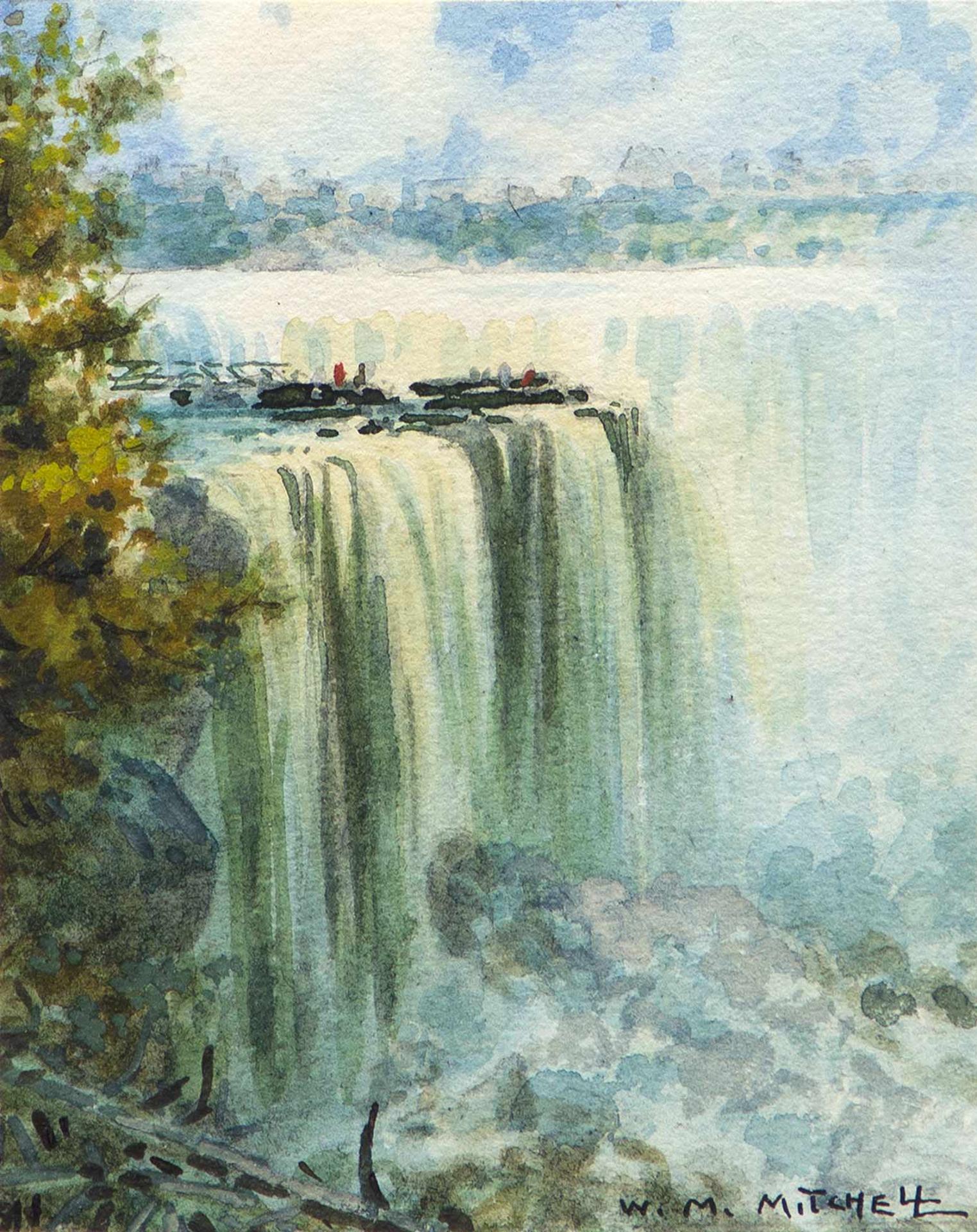 Willard Morse Mitchell (1879-1955) - A View of the Famous Horseshoe Falls, Niagara Falls, 1948