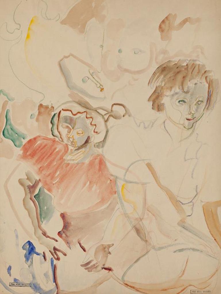Pegi Margaret Kathleen Nicol MacLeod (1904-1949) - Sketch of Girls