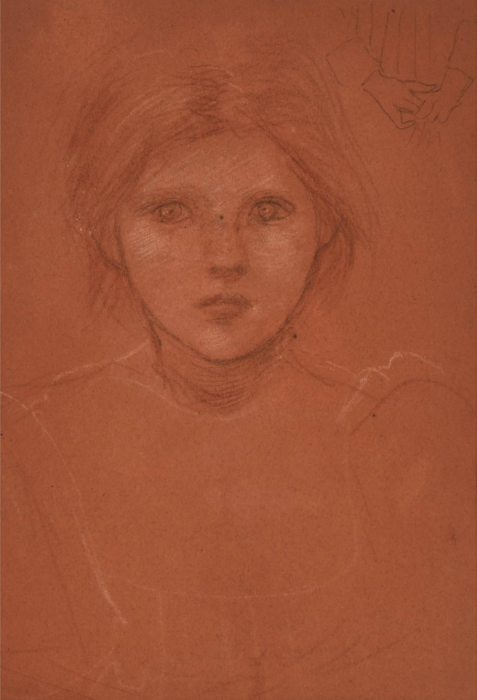 Edward Burne-Jones - Study Of The Artist’S Daughter, Margaret Burne-Jones