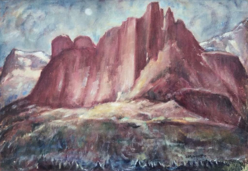 John Delisle Parker (1884-1962) - Mountains by Moonlight