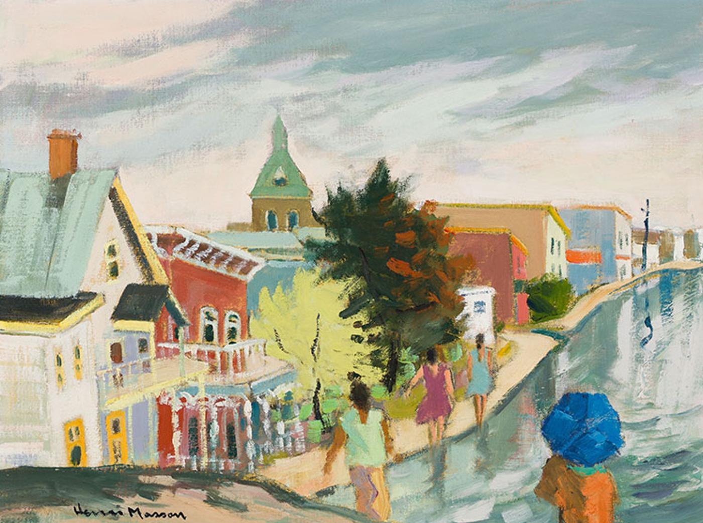 Henri Leopold Masson (1907-1996) - Rue Ste-Marie, Ste-Hyacinthe, Que