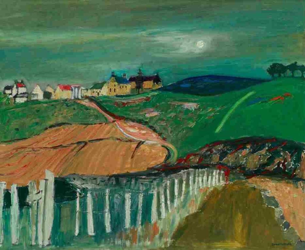 David McLeod Martin (1887-1935) - Untitled (View of a village)
