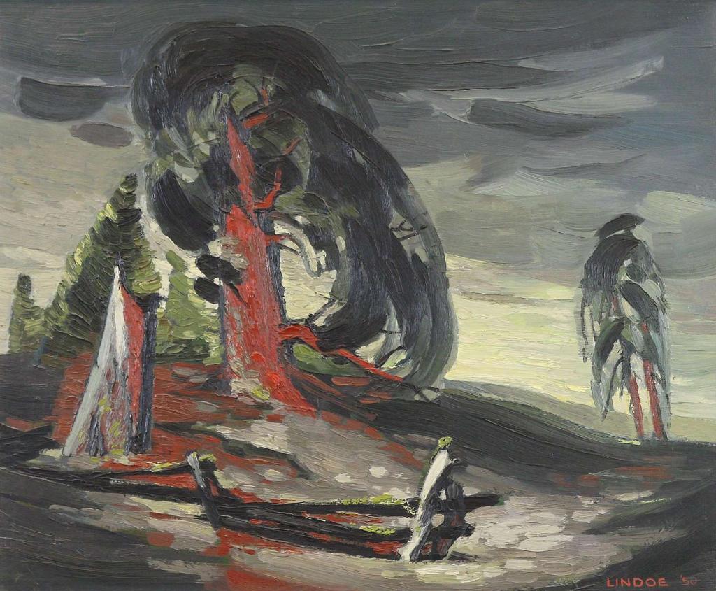 Luke Orton Lindoe (1913-1998) - Ponderosa Pine, Douglas Lake; 1950