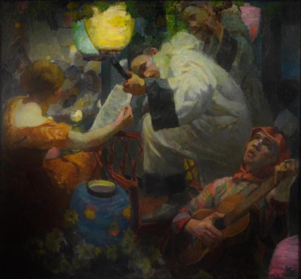 Frantisek Jakub (1875-1940) - CARNIVAL IN VENICE