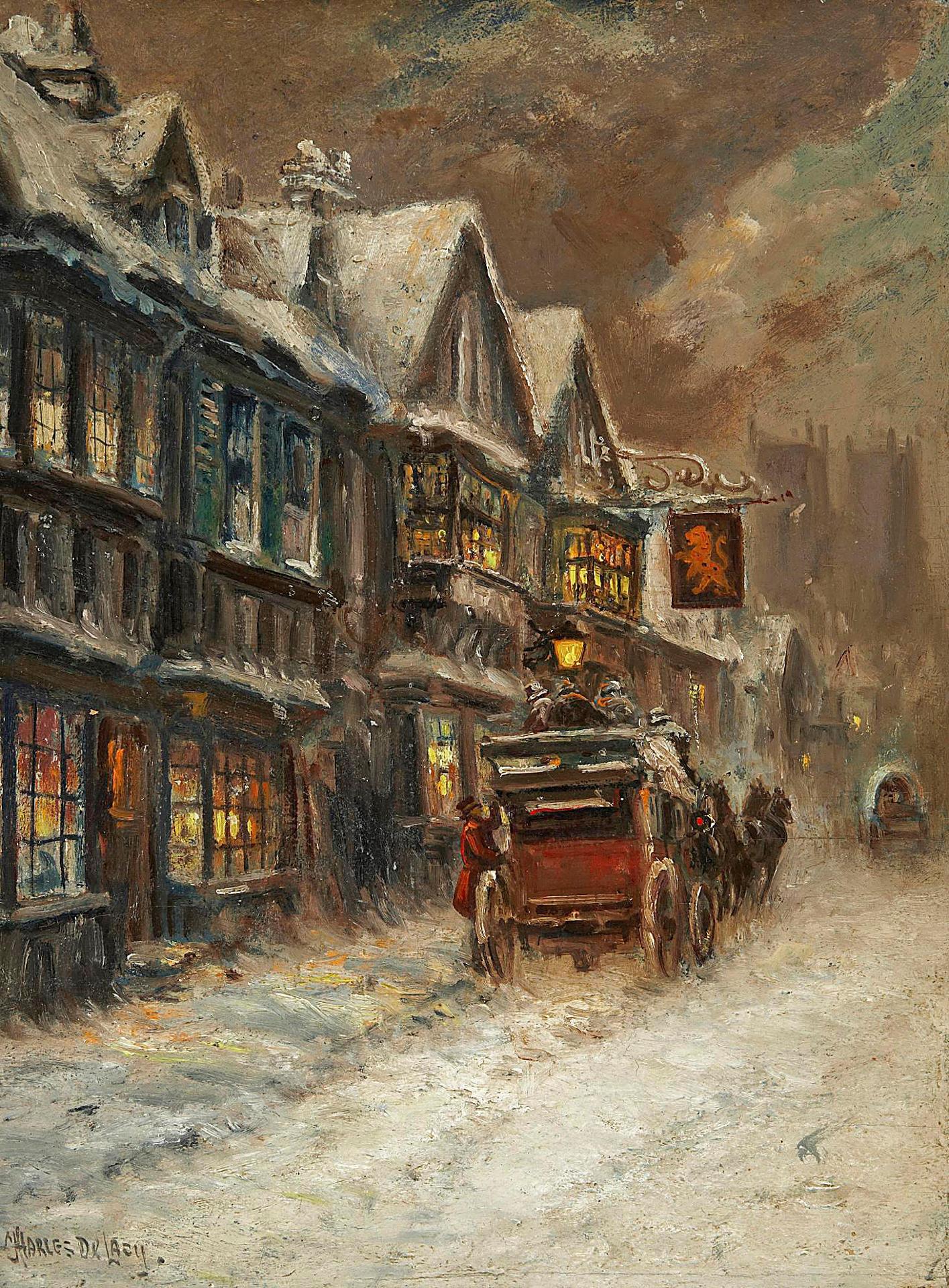 Charles John de Lacy (1856-1929) - The Winter Carriage