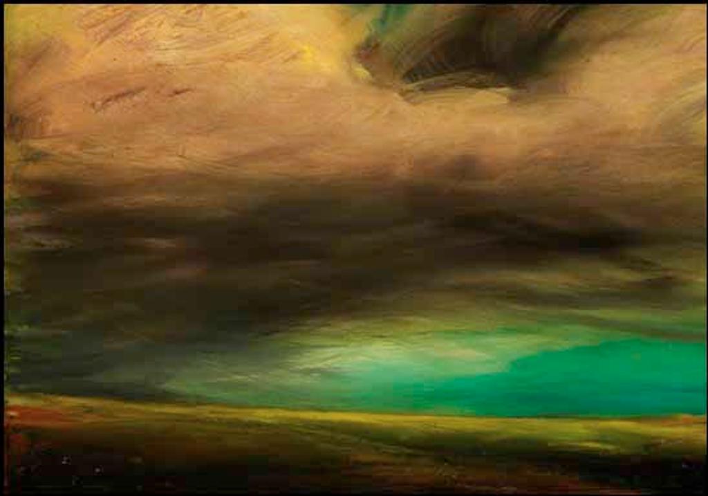 David Charles Bierk (1944-2002) - Prairie Storm / Red Cloud, Blue Sky