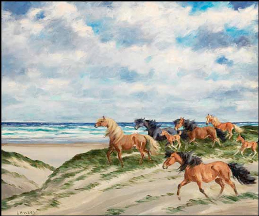 John Douglas Lawley (1906-1971) - Wild Horses, Sable Island