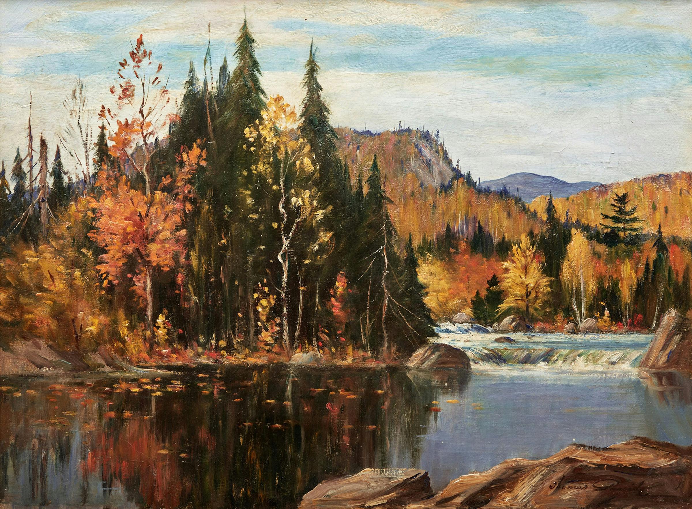 Thomas Hilton Garside (1906-1980) - Autumn, Devil’s River, Laurentians