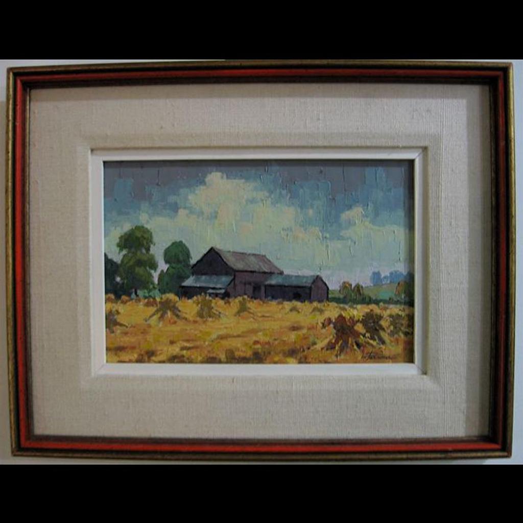 William (Bill) Parsons (1909-1982) - Harvest Time - Newmarket Wheatfield