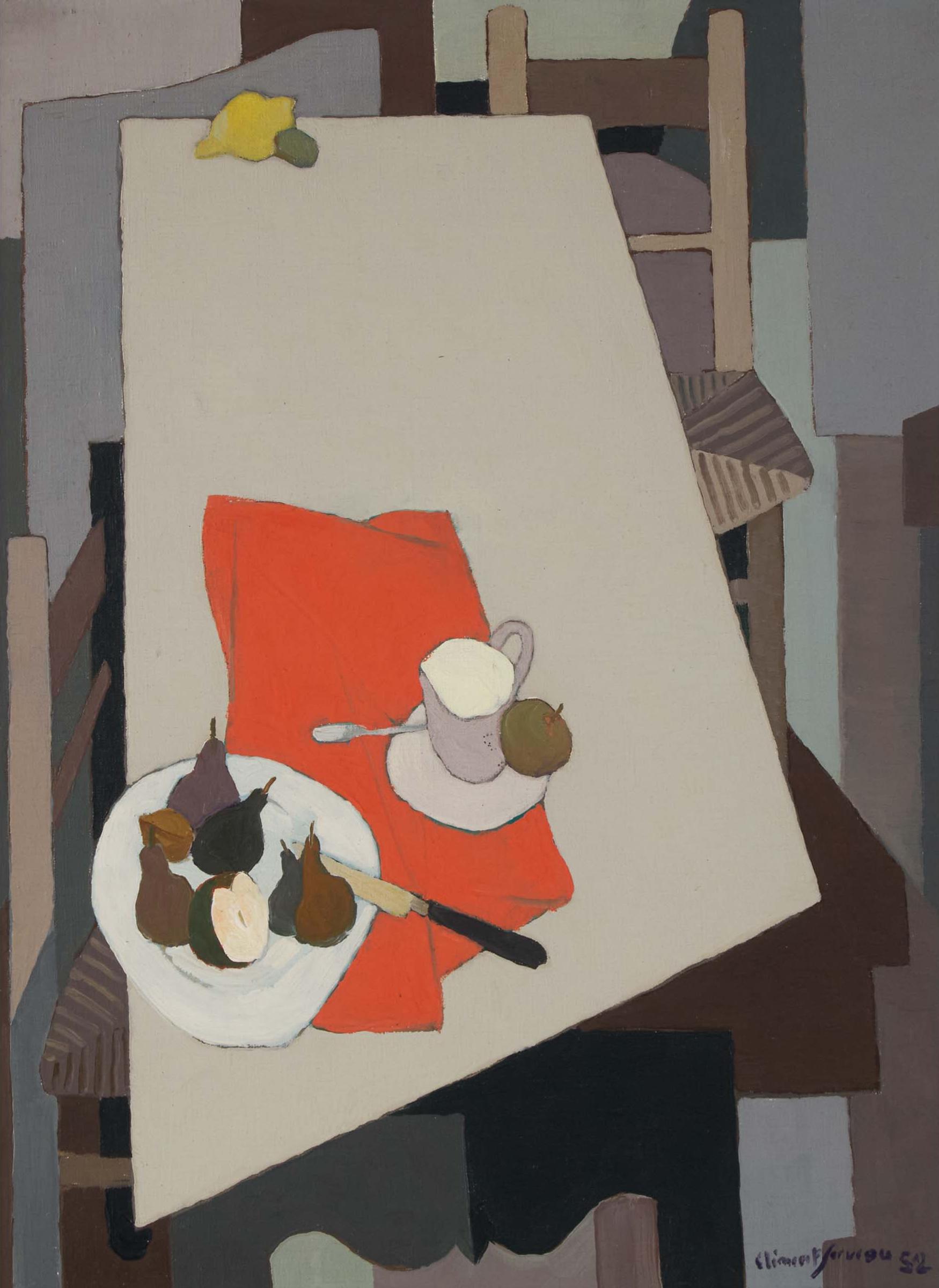 Clément Serveau - L’Étoffe Orange, 1952