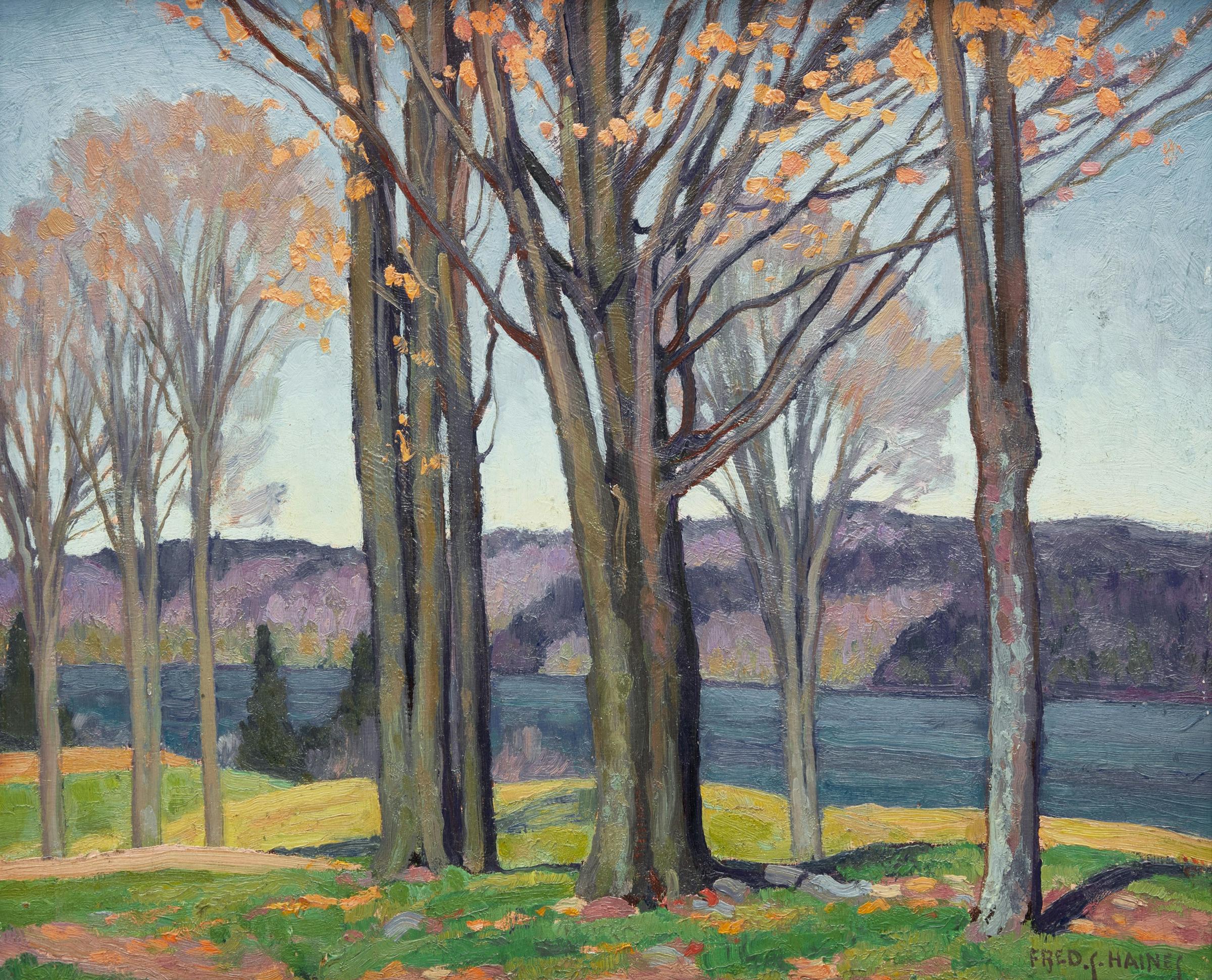 Frederick Stanley Haines (1879-1960) - Elms on Mountain Lake, Haliburton