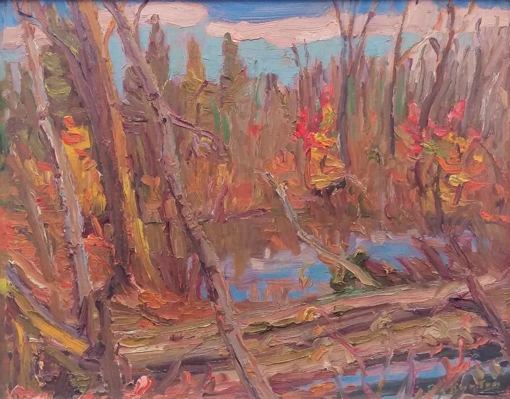 Ralph Wallace Burton (1905-1983) - Old Lootence & Autumn Colour in the Woods, Dwyer Hill Ontario, 1970