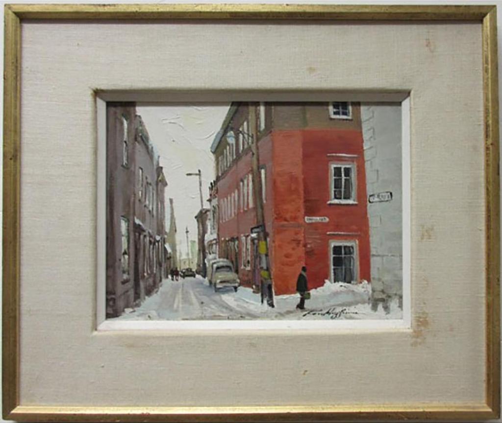 Ross Huggins (1916-1999) - Red Corner House, Rue Couillard, Quebec City