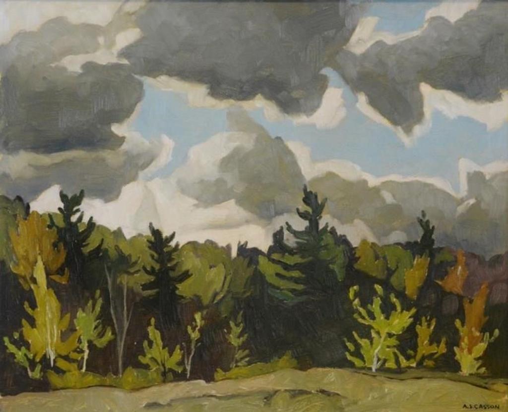 Alfred Joseph (A.J.) Casson (1898-1992) - oil painting on artists board