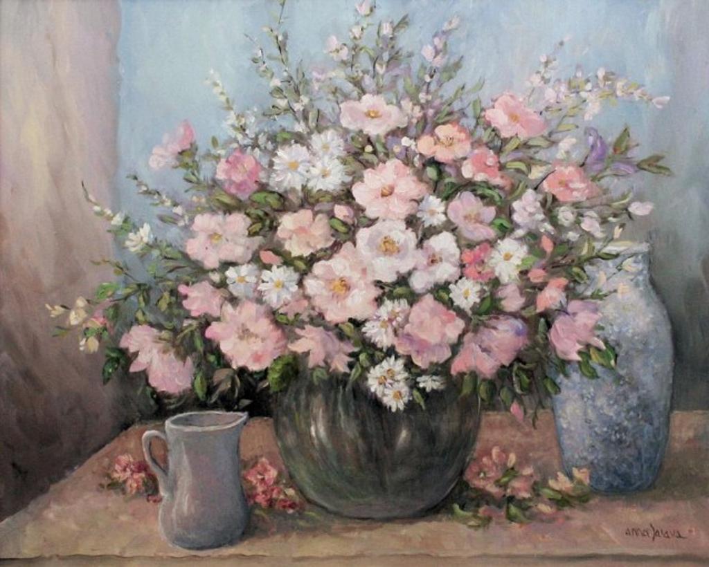 Anna Jalava (1926) - Floral Still Life,