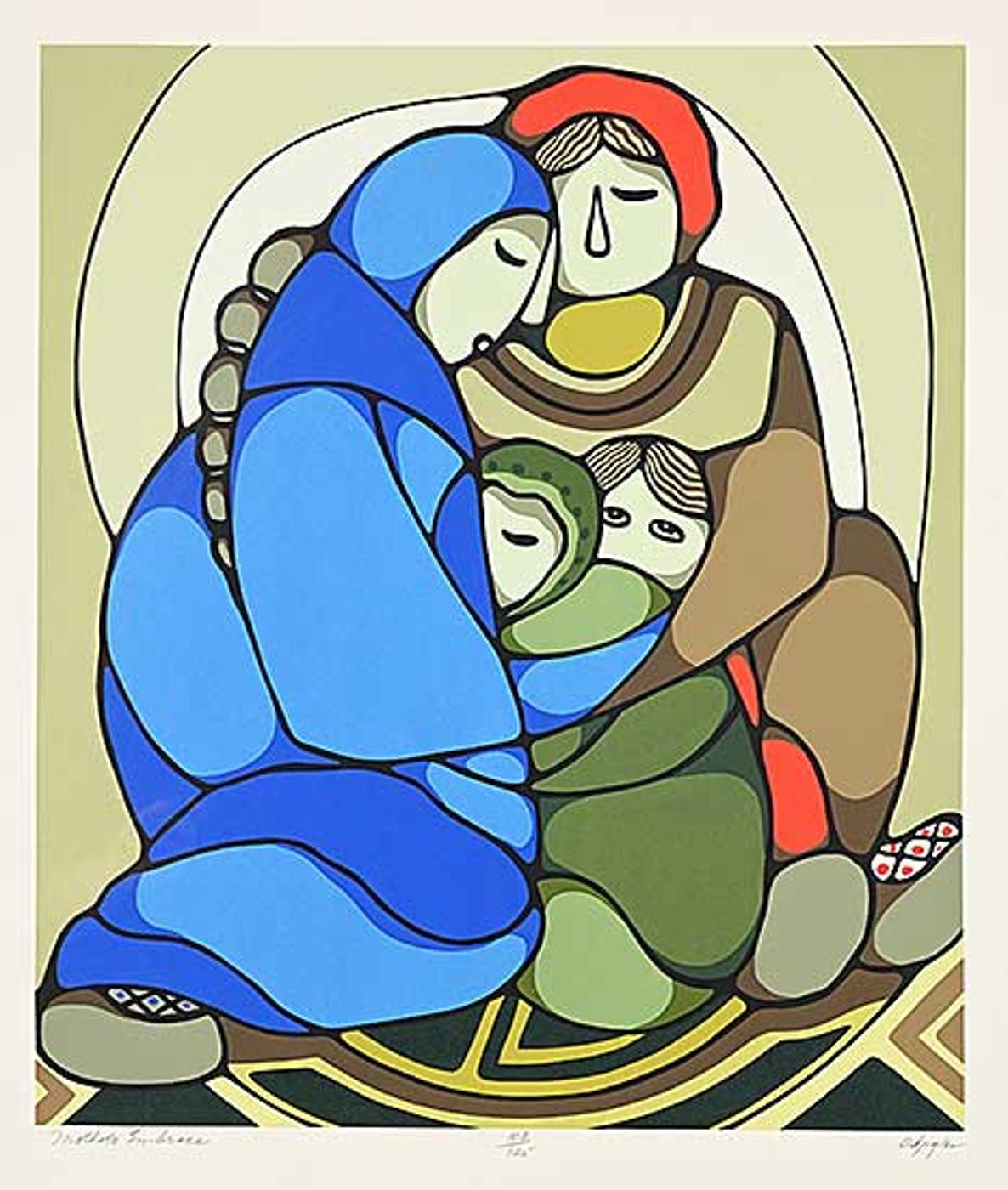 Daphne Odjig (1919-2016) - Mother's Embrace #103/125