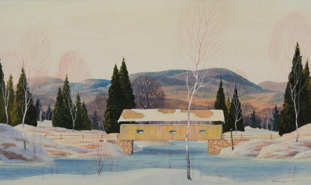 Graham Norble Norwell (1901-1967) - Snowy Covered Bridge
