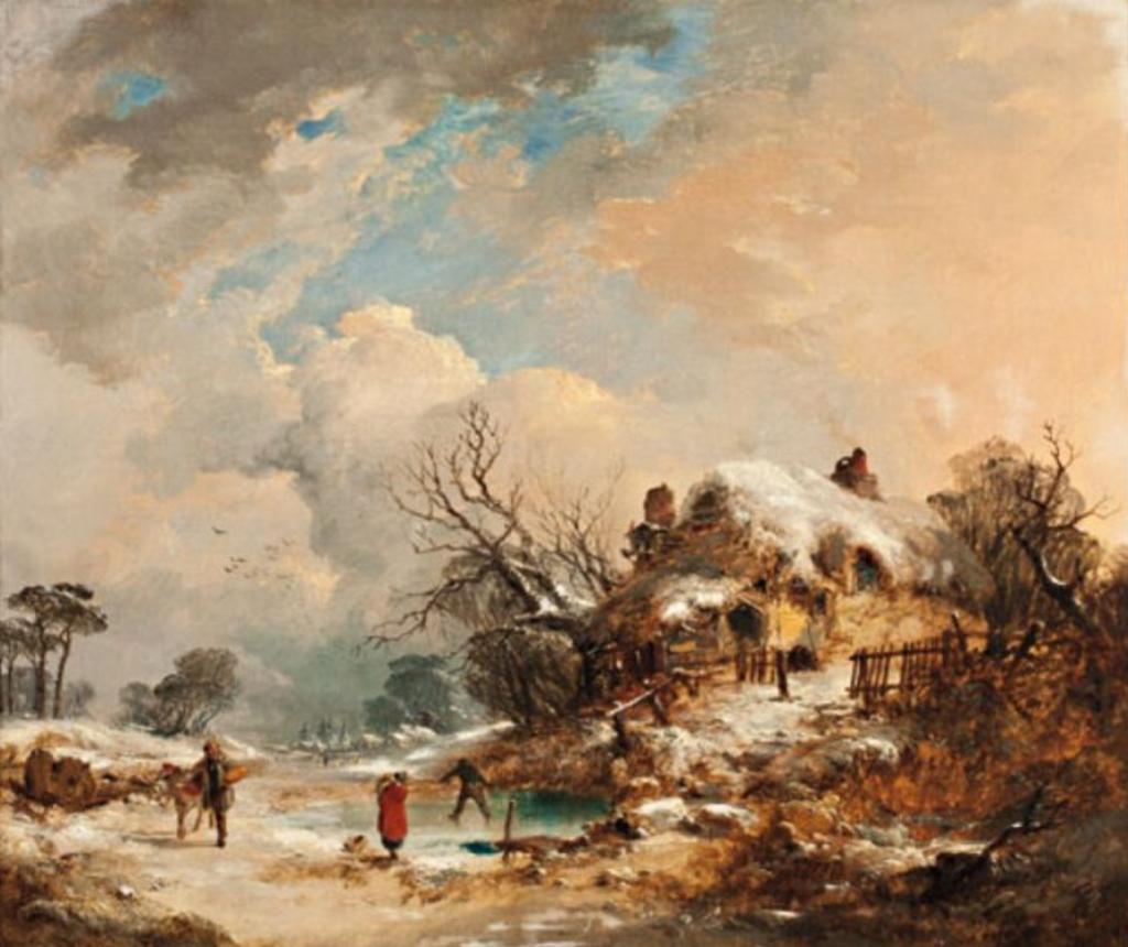 Edmund John Niemann (1813-1876) - Rural Activity in Winter