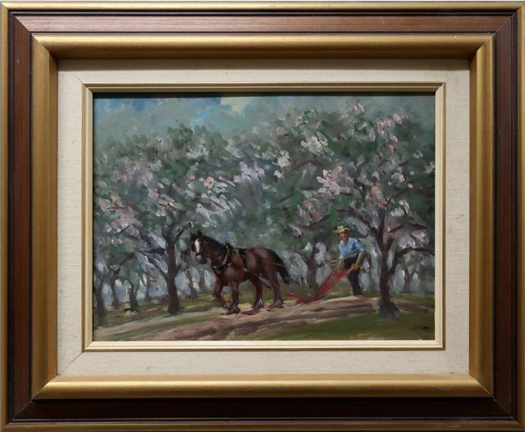 Arthur Lidstone (1903-1971) - Ploughing Orchard, Niagara Township