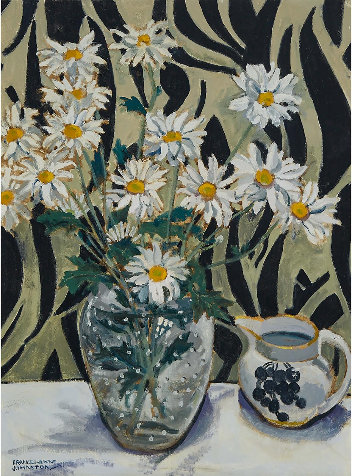 Frances Anne Johnston (1910-1987) - White Flowers In Glass Bowl