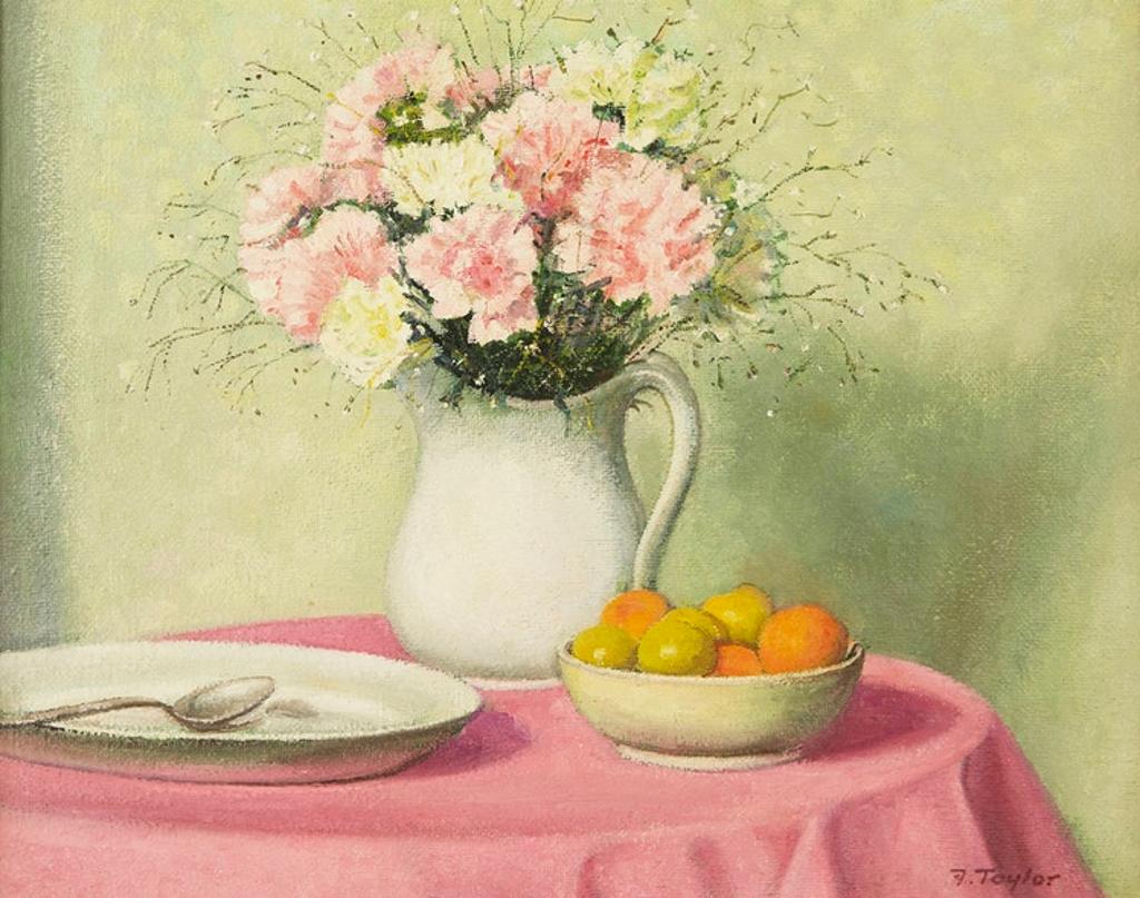 Frederick Bourchier Taylor (1906-1987) - Carnations, Peaches and Plums