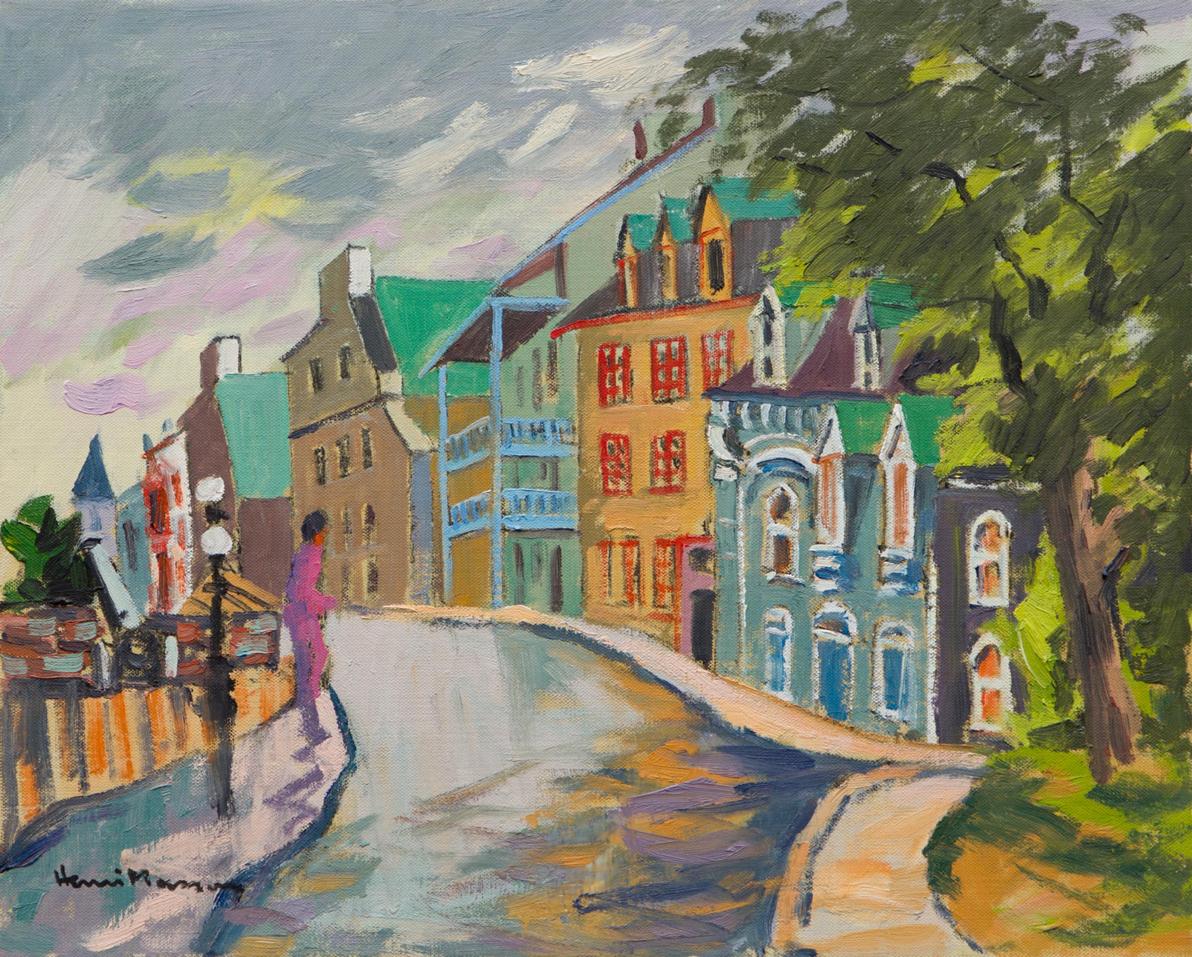 Henri Leopold Masson (1907-1996) - Henri Léopold Masson, Rue des Remparts, Québec, 1979