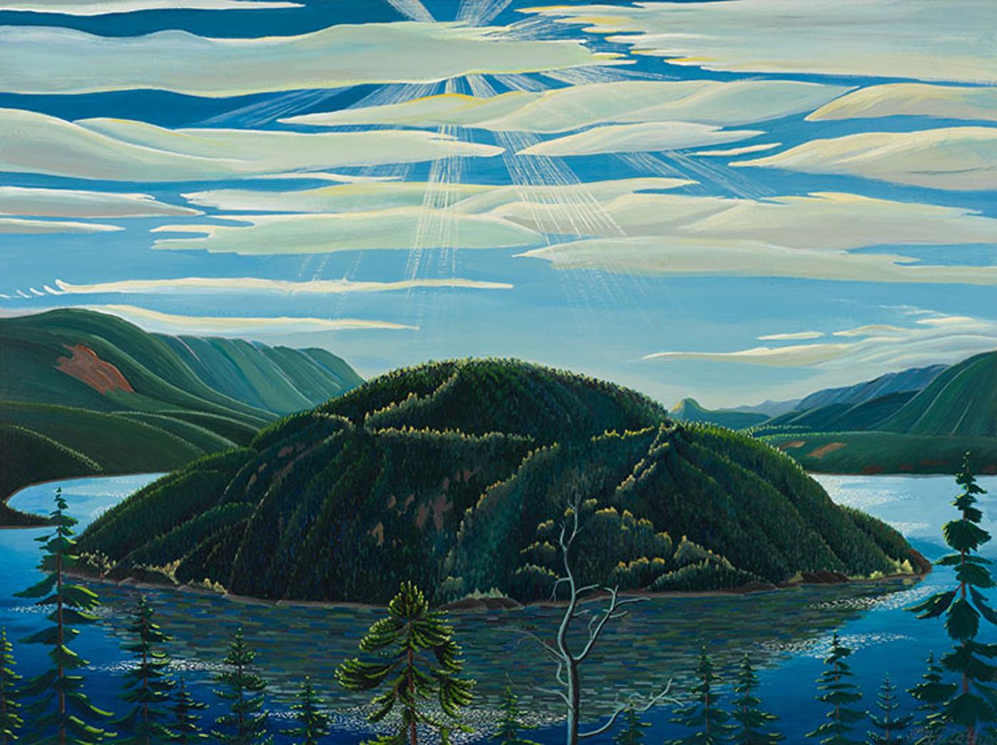Donald M. Flather (1903-1990) - Island In The Middle Of The Lake (Copper Island)