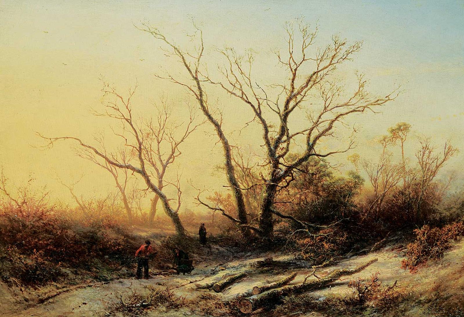 Pieter Lodewik Francisco Kluyver - Early Winter Evening