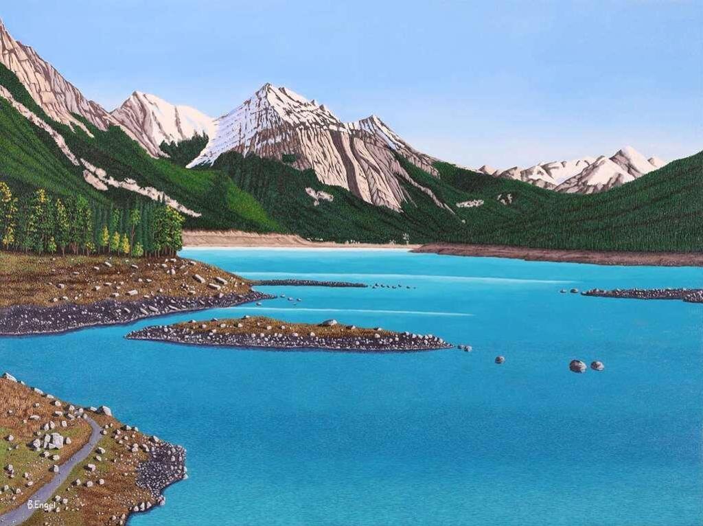 Barbara Engel - The Mysterious Medicine Lake, Jasper, Alberta