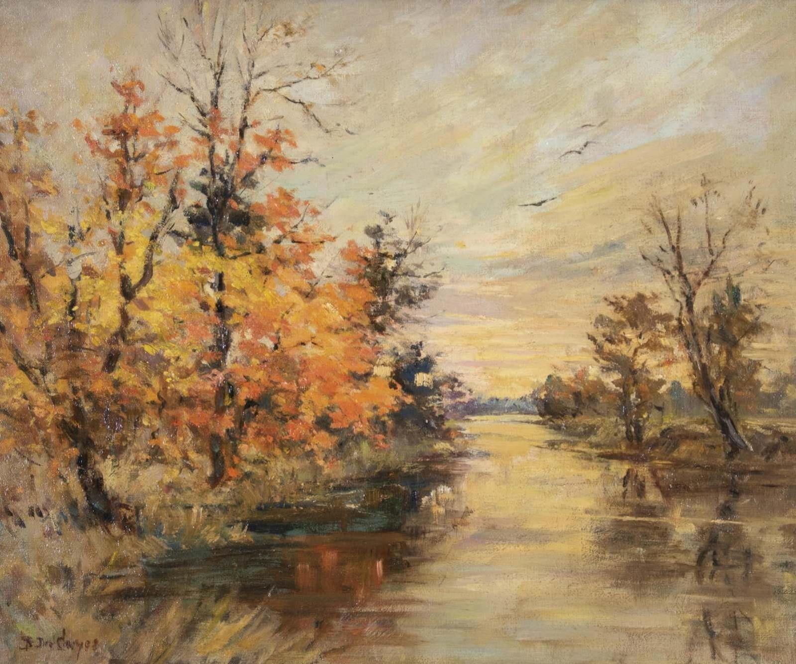 Berthe Des Clayes (1877-1968) - An Autumn Stream