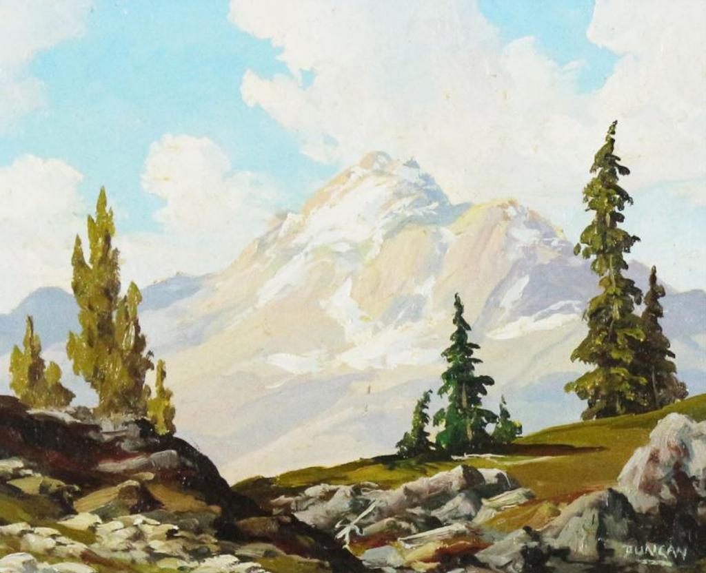 Duncan Mackinnon Crockford (1922-1991) - Mountain Landscape