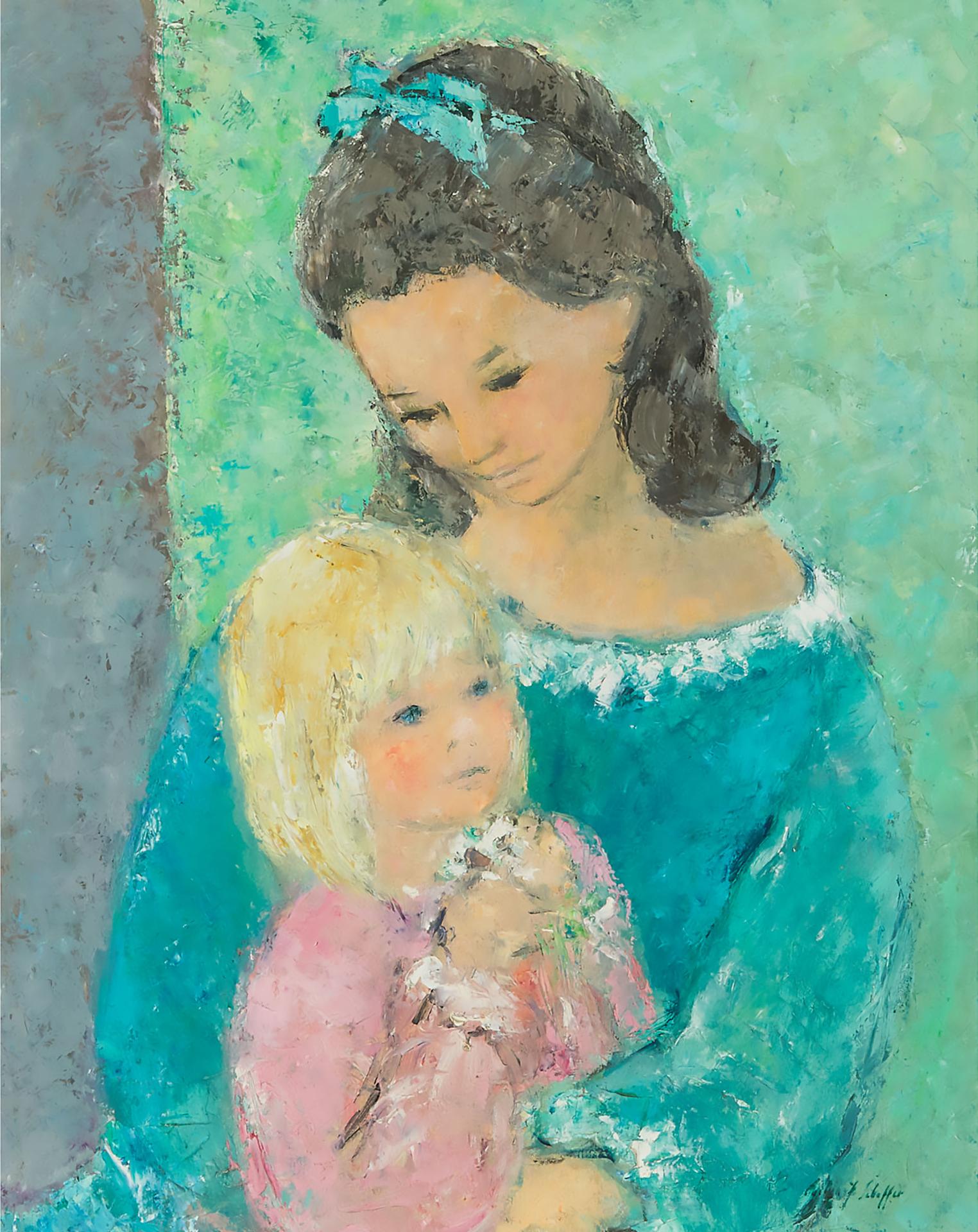 Evelyn Schaffer - Young Mother And Child